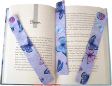 Load image into Gallery viewer, Beautiful Handcrafted Lilac Butterflies Butterfly Bookmarker Bookmark
