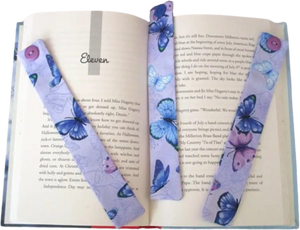 Beautiful Handcrafted Lilac Butterflies Butterfly Bookmarker Bookmark