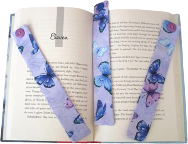 Beautiful Handcrafted Lilac Butterflies Butterfly Bookmarker Bookmark