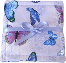 Load image into Gallery viewer, (4) 5&quot; x 5&quot; Handcrafted Lilac Butterflies Butterfly Coasters Super Absorbent Coasters Set of 4
