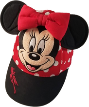 Load image into Gallery viewer, Walt Disney World Parks MINNIE MOUSE Ears Red Polka Dot Toddler Baseball Cap Hat
