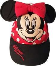 Load image into Gallery viewer, Walt Disney World Parks MINNIE MOUSE Ears Red Polka Dot Toddler Baseball Cap Hat
