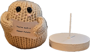 LARGE Positive Potato with Booty Butt and Display Stand Customizable