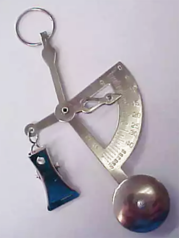 Handheld Pocket Silver 90 Degree Postal Scale Ounces Grams Scales Up t ...