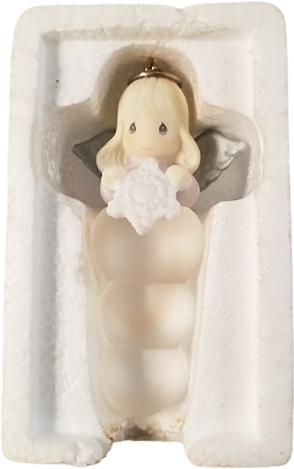 Precious Moments “Angel Snowflake Hanging Ornament” 2001 #952338