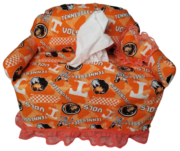 TN Vols UT Power T Football Fans Tissue Box Cover!