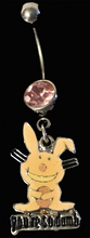 Load image into Gallery viewer, Happy Bunny You&#39;re So Dumb Bellyring Belly Ring Jewelry
