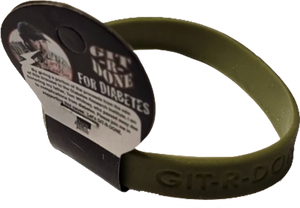 Larry the Cable Guy Git-R-Done For Diabetes Green Rubber Wrist Bracelet