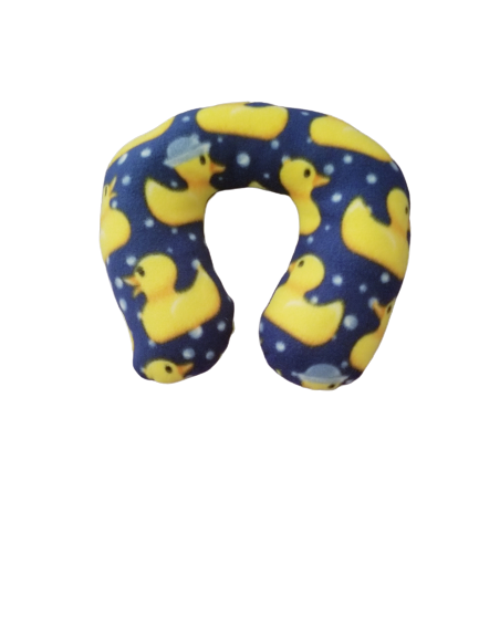 Soft & Cozy Fleece Neck and Chin Travel Pillow (Rubber Ducky Design)