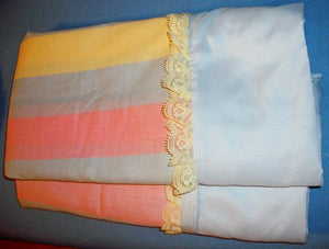 Set 4 of King Size Custom Made Pillowcases with French Seams