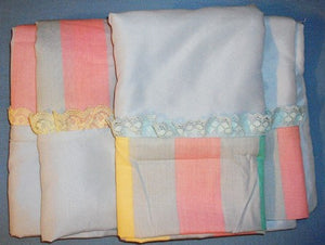Set 4 of King Size Custom Made Pillowcases with French Seams