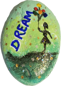 OOAK Handcrafted Dream Rock Art