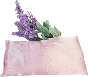 Handcrafted Lavender Scented Satin Eye Pillow