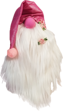 Load image into Gallery viewer, Pink Satin Spring Gnome with Pink Spring Flowers
