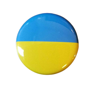 (3Pk) Ukraine Ukrainian 1" Pinback Pins or Magnets Flag Colors