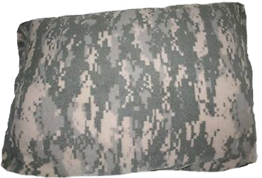 Set 2 Official Army Digital Camo ACU Fabric Pillowcases with French Seams