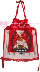 Child's Chef Apron in Red