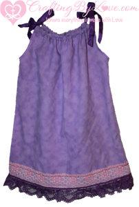 Purple Laced Pillowcase Dress